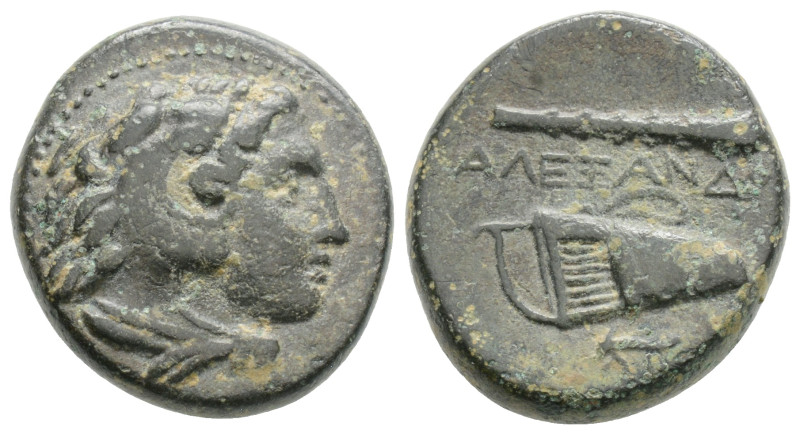 Kingdom of Macedon, Alexander III 'the Great' Æ Uncertain Macedonian mint, circa...