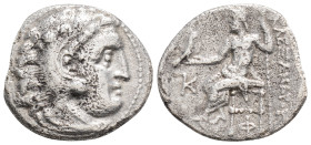 Kingdom of Macedon, Antigonos I Monophthalmos AR Drachm. Strategos of Asia, 320-306/5 BC, or king, 306/5-301 BC. 
In the name and types of Alexander I...