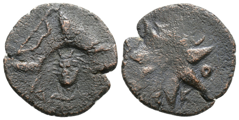 Pontos. Uncertain mint. Time of Mithradates VI Eupator circa 130-100 BC. Æ Bashl...