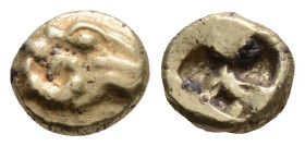 TROAS, Kebren. Late 6th-early 5th centuries BC. EL Hemihekte. Head of ram right / Incuse square. 
0.40g 6.1mm