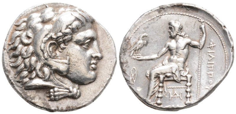 KINGS OF MACEDON. Philip III Arrhidaios (323-317 BC). Tetradrachm. Babylon.
Obv:...