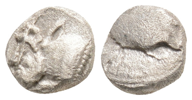 Cilicia, Mallos AR Obol. Circa 440-390 BC. Tortoise / Forepart of man-headed bul...