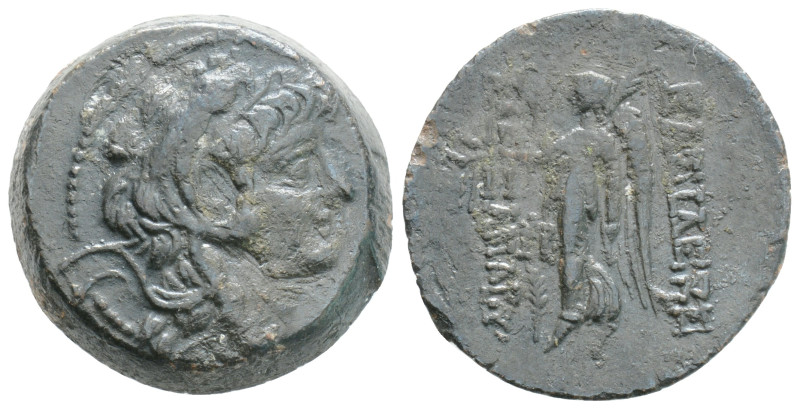 SELEUKID EMPIRE. Alexander II Zabinas. 128-122 BC. Æ Antioch on the Orontes mint...