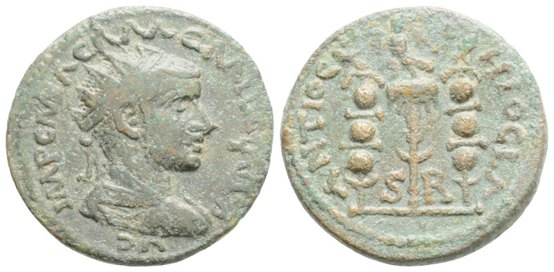 PISIDIA, Antiochia. Gallienus. AD 253-268. Æ Radiate, draped, and cuirassed bust...