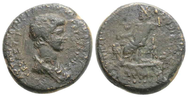 PHRYGIA. Acmoneia. Nero, 54-68. Hemiassarion Bronze, Lucius Servenius Capito, ar...