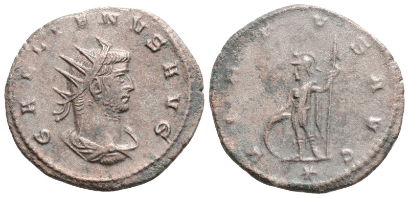 Gallienus Æ Antoninianus. Asian mint, AD 264-265. GALLIENVS AVG, radiate cuirass...