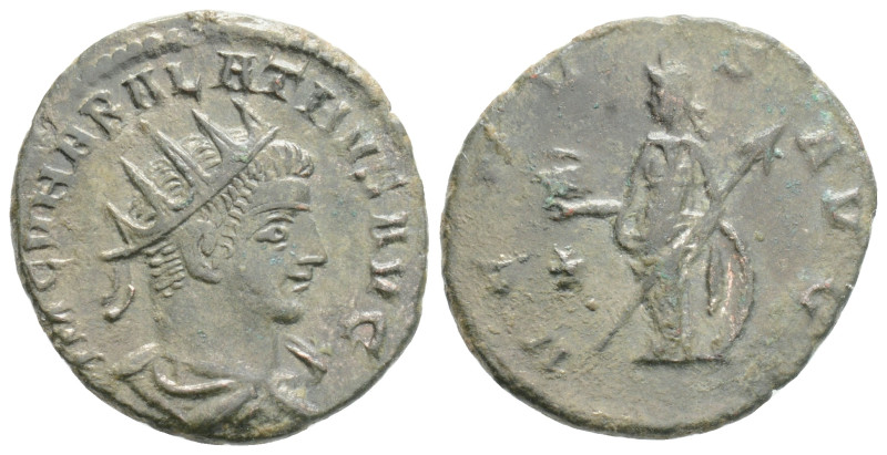 Vabalathus Æ Antoninianus. Antioch, March-May AD 272. IM C VHABALATHVS AVG, radi...