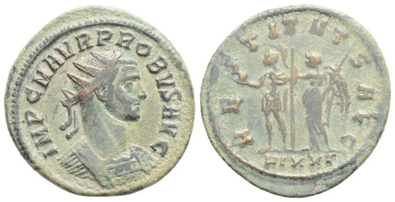 Probus (276-282 AD). AE silvered Antoninianus Ticinum mint, 276 AD. IMP C M AVR ...