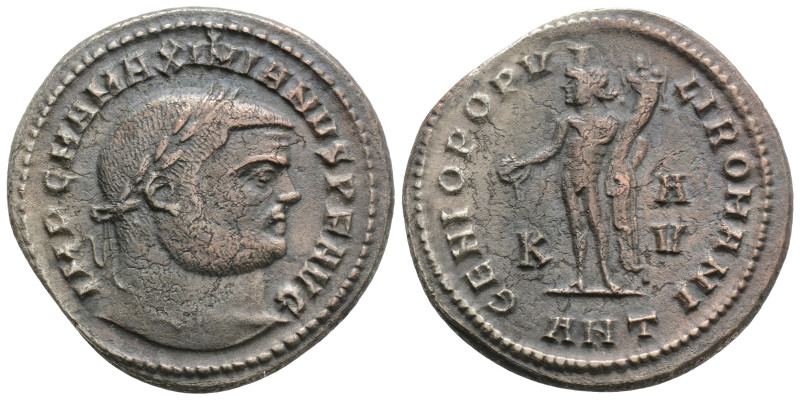 MAXIMIANUS HERCULIUS (First reign, 286-305). Follis. Antioch. Obv: IMP C M A MAX...