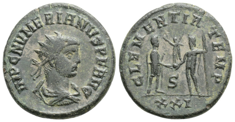 Numerian Æ Antoninianus. Cyzicus, AD 283-284. IMP C NVMERIANVS P F AVG, radiate,...