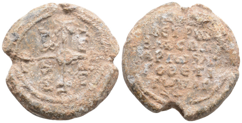 Byzantine Lead Seal (9th- 10th centuries) 
17.9g 27.6mm