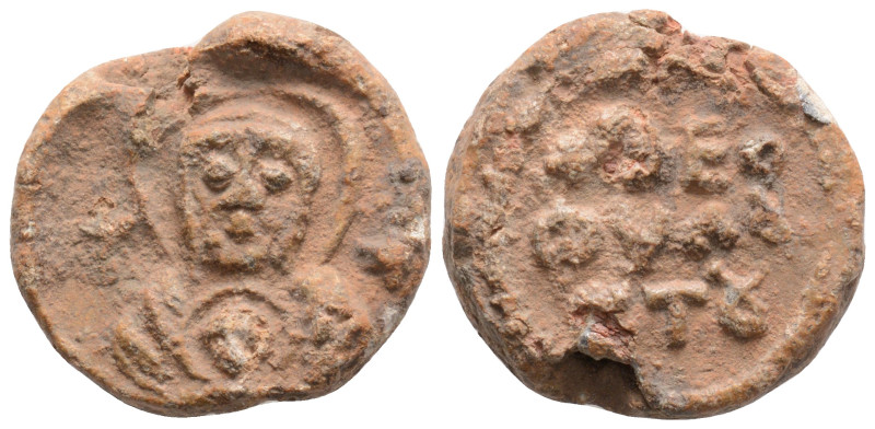 Byzantine Lead Seal (9th- 10th centuries) 
10.8g 20.5mm