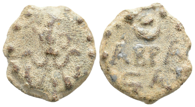 ASIA MINOR. Uncertain. PB Tessera (Circa 3rd-4th centuries).
3.3g 17.1mm