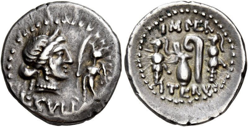L. Cornelius Sulla 

Denario, zecca itinerante con Sulla 84-83, AR 3,94 g. Tes...