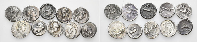 Lotti 

Lotto di dieci monete. C. Aburius Geminus. Denario circa 134, AR 2,97 ...