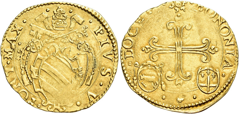 Bologna. Pio V (Antonio Ghislieri), 1566-1572 

Scudo del sole 1566-1567, AV 3...