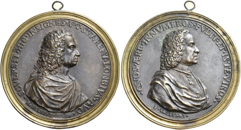 Firenze. Antonio Selvi e Bartolomeo Vaggelli 

Medaglia, Æ 191,26 g. Ø 87 mm. ...