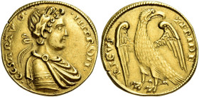 Messina. Federico II di Svevia, 1197-1250. Re di Sicilia, 1198-1250 e imperatore dal 1220 

Augustale dopo il 1231, AV 5,25 g. CESAR AVG – IMP ROM B...