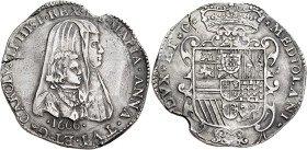 Milano. Carlo II di Spagna, 1665-1700. I periodo: reggenza della madre Maria Anna d’Austria, 1665-1675 

Filippo 1666, AR 27,58 g. CAROLVS II HISP R...