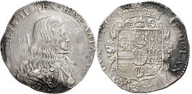 Milano. II periodo: re di Spagna e duca di Milano, 1675-1700 

Filippo 1676, AR 27,72 g. CAROLVS II REX HISPANIARVM Busto corazzato a d.; sotto, nel...