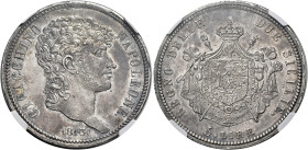 Napoli. Gioacchino Murat, 1808-1815. Monetazione decimale, 1811-1815 

Da 5 lire 1813. Pagani 58a. Pannuti-Riccio 13. MIR 441/1. Magliocca 417. Rara...