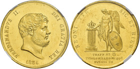 Napoli. Ferdinando II di Borbone, 1830-1859 

Da 30 ducati 1854. Pagani 144. Pannuti-Riccio 14. MIR 488. Magliocca 442a. Friedberg 866. Rara. q.Fdc ...