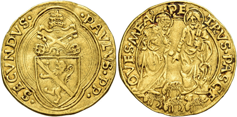 Roma. Paolo II (Pietro Barbo), 1464-1471 

Ducato papale, AV 3,42 g. PAVLVS PP...