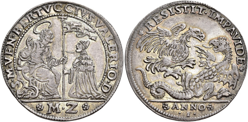 Venezia. Bertuccio Valier, 1656-1658 

Osella anno I (1656), AR 9,60 g. S M VE...