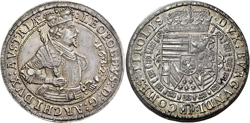 Arciduca Leopoldo V – Erzherzog Leopold V (1619-1632). 

Tallero 1632 Hall, AR...