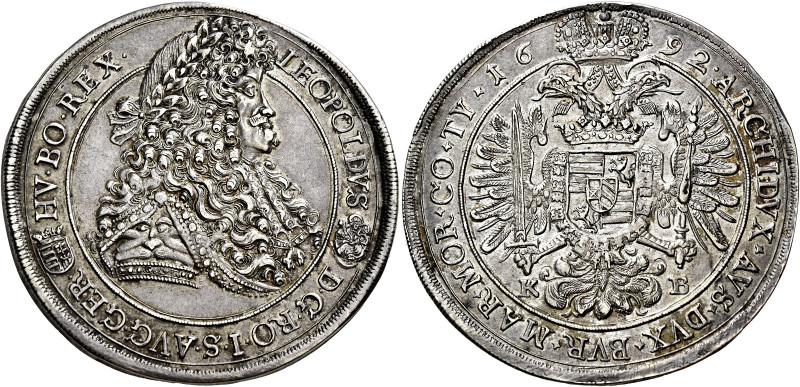 Imperatore Leopoldo I – Kaiser Leopold I (1657-1705). 

Tallero 1692 Kremnitz,...