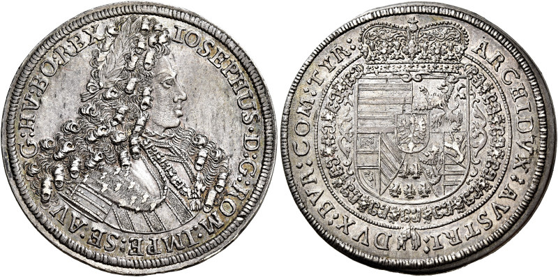 Imperatore Giuseppe – Kaiser Josep I (1705-1711). 

½ Tallero s.d. Hall, AR 14...