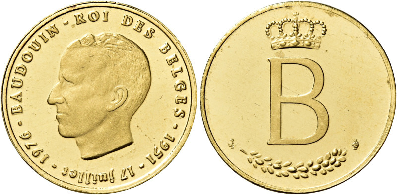 Baldovino, 1951-1993. 

Da 20 franchi o medaglia per il 25° anniversario di re...