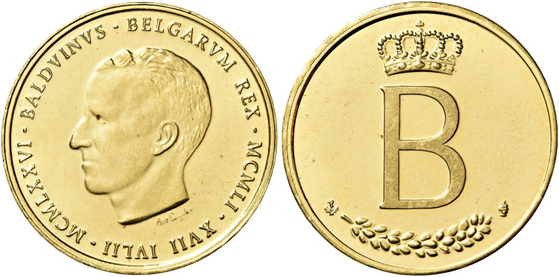 Baldovino, 1951-1993. 

Da 20 franchi o medaglia per il 25° anniversario di re...