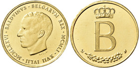 Baldovino, 1951-1993. 

Da 20 franchi o medaglia per il 25° anniversario di regno 1976 Bruxelles. Legende latine. Varesi 238e. Friedberg –. Fdc