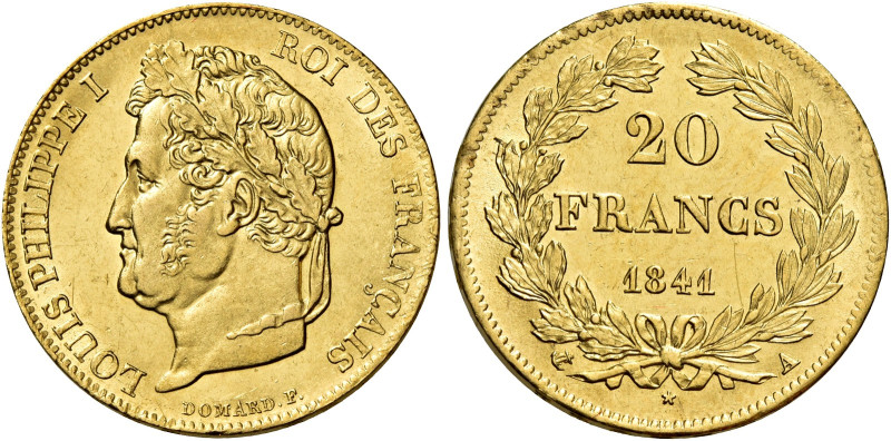 Luigi Filippo, 1830-1848. 

Da 20 franchi 1841 A – Parigi. Varesi 428. Gadoury...
