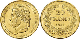 Luigi Filippo, 1830-1848. 

Da 20 franchi 1841 A – Parigi. Varesi 428. Gadoury 1031. Le Franc F527/25. Friedberg 560. Più di Spl