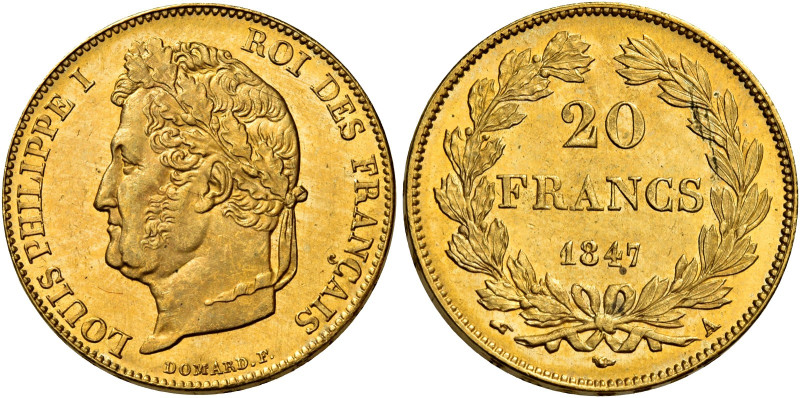 Luigi Filippo, 1830-1848. 

Da 20 franchi 1847 A – Parigi. Varesi 440. Gadoury...
