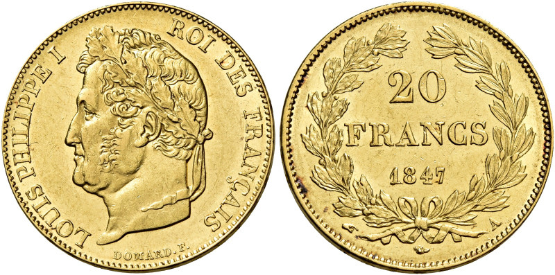 Luigi Filippo, 1830-1848. 

Da 20 franchi 1847 A – Parigi. Varesi 440. Gadoury...