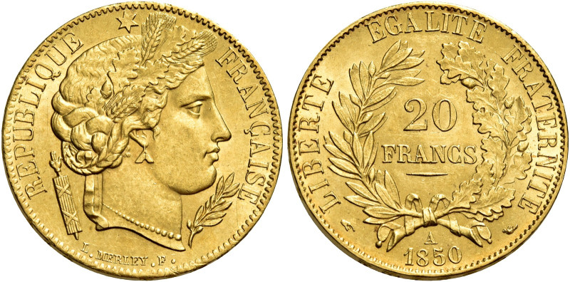Seconda Repubblica, 1848-1852. 

Da 20 franchi 1850 A – Parigi. Cerere. Varesi...