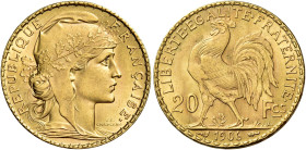 Terza Repubblica, 1870-1940.

Da 20 franchi 1906 Parigi. Varesi 521. Gadoury 1064. Le Franc F534/11. Friedberg 597. Fdc Ex asta Artemide XX, 2008, 9...