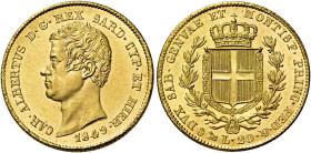 Savoia. Carlo Alberto, 1831-1849. 

Da 20 lire 1849 Genova. Varesi 69. Pagani 208. MIR 1045ac. Friedberg 1143. Fondi lucenti, Fdc Ex asta Raffaele N...