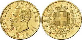 Savoia. Vittorio Emanuele II re d’Italia, 1861-1878. 

Da 20 lire 1878 Roma. Varesi 118. Pagani 475. MIR 1078v. Friedberg 12. Fdc