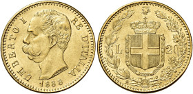 Savoia. Umberto I re d’Italia, 1878-1900. 

Da 20 lire 1888 Roma. Varesi 127. Pagani 583. MIR 1098m. Friedberg 21. Fdc