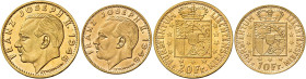 Francesco Giuseppe II, 1938-1990. 

Da 20 e 10 franchi 1946 Berna. Varesi 562 (20 fr.). Friedberg 17 e 18. Rare. Fdc