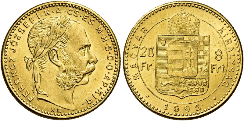 Francesco Giuseppe d’Asburgo-Lorena imperatore, 1848-1916. 

Da 20 franchi o 8...