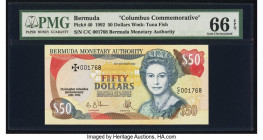 Bermuda Monetary Authority 50 Dollars 12.10.1992 Pick 40 Commemorative PMG Gem Uncirculated 66 EPQ. 

HID09801242017

© 2022 Heritage Auctions | All R...