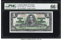 Canada Bank of Canada $1 2.1.1937 BC-21d PMG Gem Uncirculated 66 EPQ. 

HID09801242017

© 2022 Heritage Auctions | All Rights Reserved