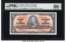 Canada Bank of Canada $2 2.1.1937 BC-22c PMG Gem Uncirculated 66 EPQ. 

HID09801242017

© 2022 Heritage Auctions | All Rights Reserved