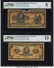 Colombia Banco de la Republica 5 Pesos Oro 20.7.1915; 1938 Pick 323; 341 Two Examples PMG Very Good 8; Choice Fine 15. 

HID09801242017

© 2022 Herita...