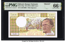Djibouti Banque Nationale de Djibouti 5000 Francs ND (1979) Pick 38bp Back Proof PMG Gem Uncirculated 66 EPQ. 

HID09801242017

© 2022 Heritage Auctio...